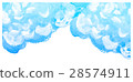 Abstract blue watercolor on white background. 28574911