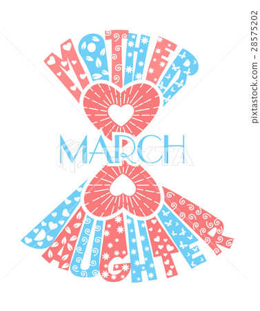 stylized 8 on a white background 28575202