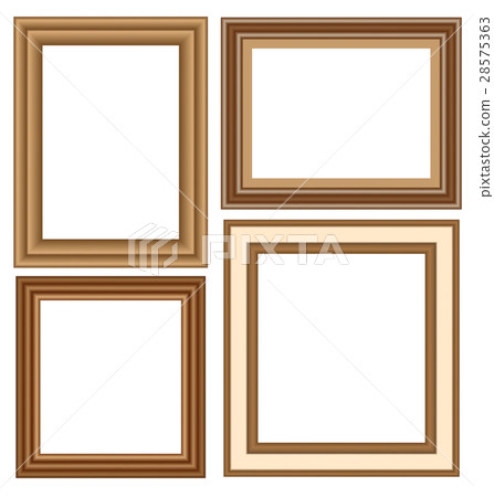 wooden frames isolated on white 28575363