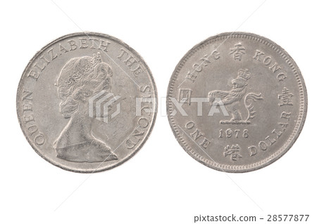 One dollar coin 28577877