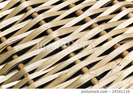 fragment of a wattled basket, close up. 28581110