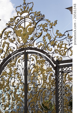 Ceremonial gate of Catherine Palace. Pushkin. Sain Ceremonial gate of Catherine Palace. Pushkin. Sain 28581348