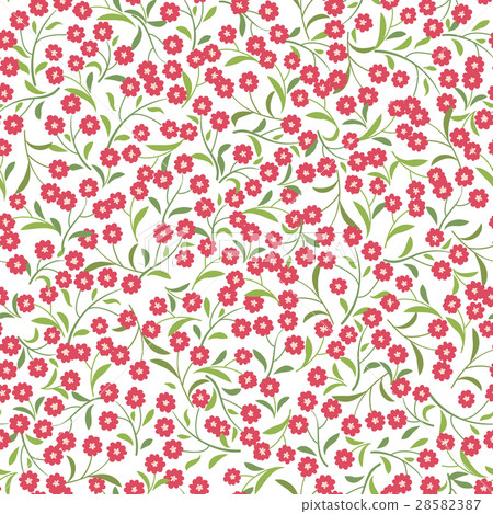 Floral pattern. Flower seamless background. 28582387