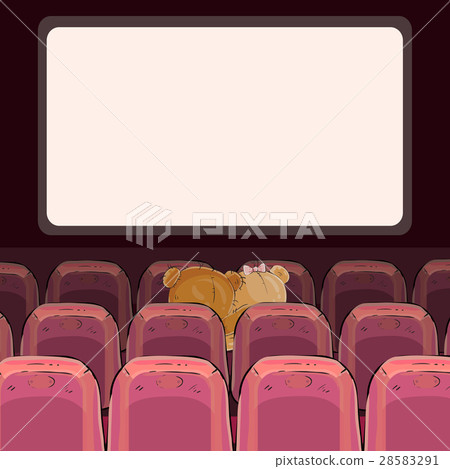 Teddy bears are watching a movie Teddy bears are watching a movie 28583291