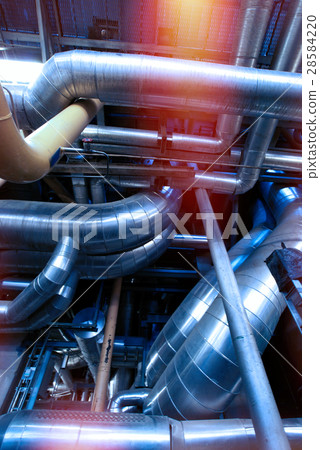 Industrial zone, Steel pipelines and cables 28584220