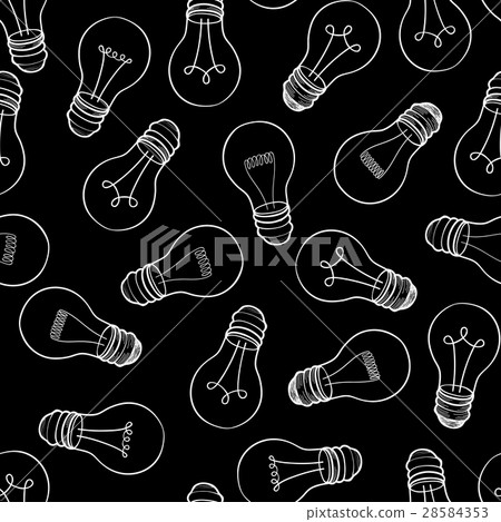 Bulb background. Electric lamp seamless pattern Bulb background. Electric lamp seamless pattern 28584353