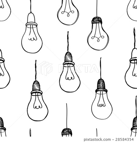 Bulb background. Electric lamp seamless pattern Bulb background. Electric lamp seamless pattern 28584354