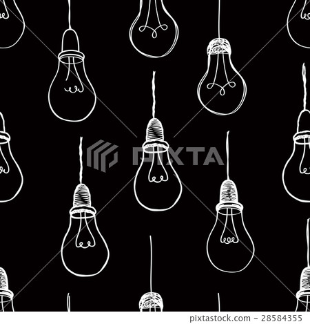 Bulb background. Electric lamp seamless pattern Bulb background. Electric lamp seamless pattern 28584355