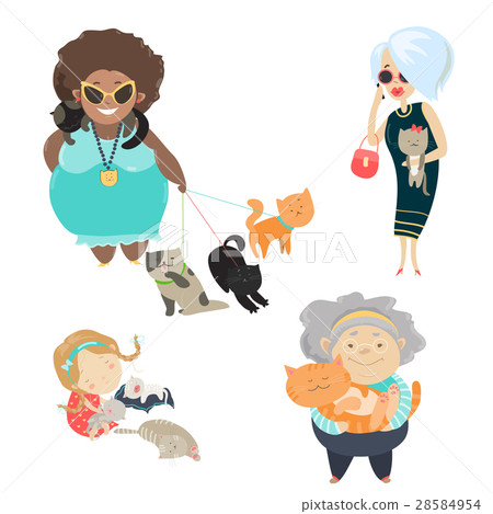 Funny cats with their owners Funny cats with their owners 28584954