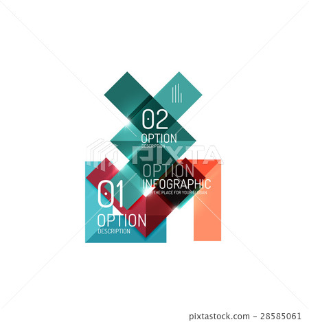 Vector geometric abstract background template for - Stock Illustration ...