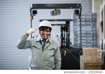 Forklift worker Forklift worker 28585688