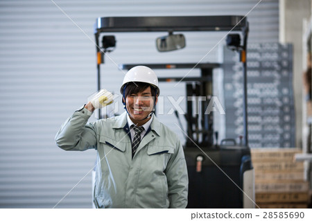 Forklift worker Forklift worker 28585690