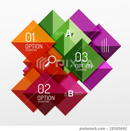 Modern square composition, abstract banner 28585692