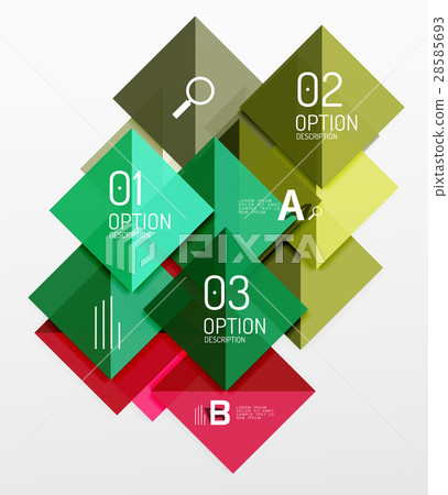 Modern square composition, abstract banner 28585693