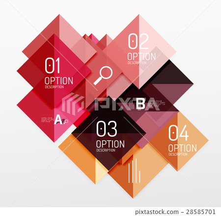 Modern square composition, abstract banner 28585701