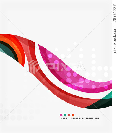 Beautiful colorful wave template Beautiful colorful wave template 28585727