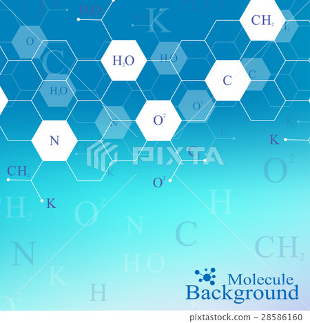 Scientific hexagonal chemistry pattern. Structure Scientific hexagonal chemistry pattern. Structure 28586160