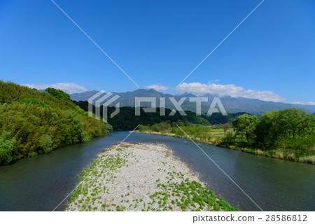 長野中央阿爾卑斯山和Tenryu河 28586812