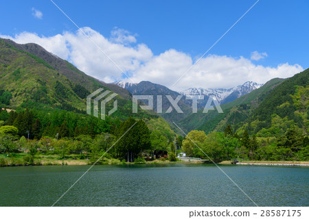 Nagano Komagane Highland Central Alps and Komagome Pond 28587175