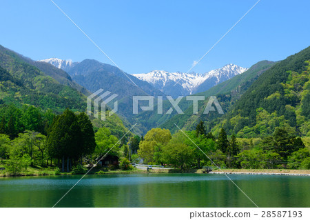Nagano Komagane Highland Central Alps and Komagome Pond 28587193