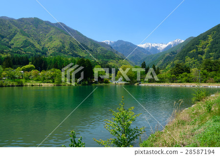 Nagano Komagane Highland Central Alps and Komagome Pond 28587194