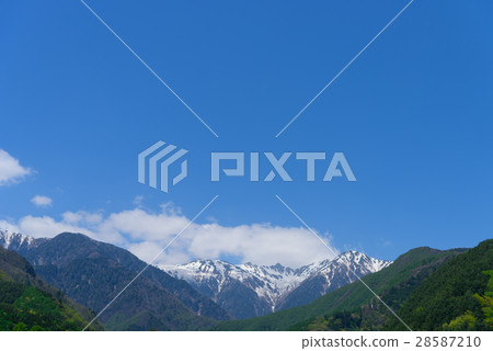 Central Alps of Nagano Remaining Snow Central Alps of Nagano Remaining Snow 28587210