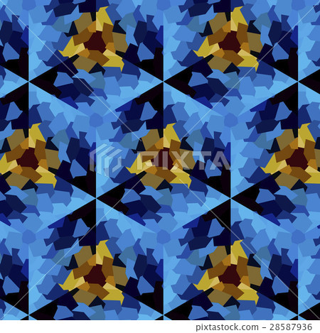 Abstract expressionism, fantastic blue background 28587936