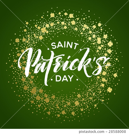 Happy saint Patricks day greeting poster with 28588008