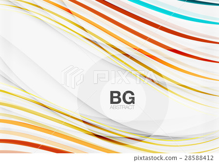 Vector color stripes, wave lines modern geometric Vector color stripes, wave lines modern geometric 28588412