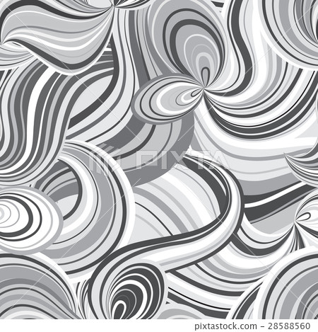 Abstract wave line seamless pattern 28588560