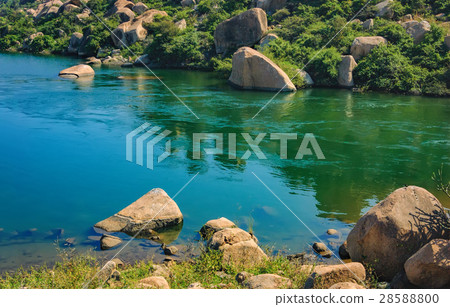 Tungabhadra River in Hampi, India 28588800