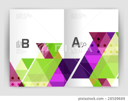 Modern business brochure or leaflet print cover 28589689