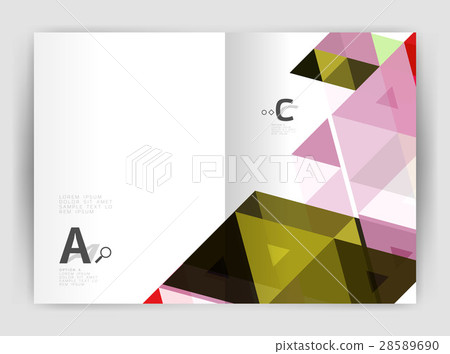 Modern business brochure or leaflet A4 cover 28589690