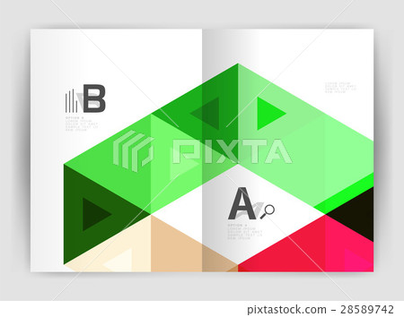 Vector triangle print template Vector triangle print template 28589742