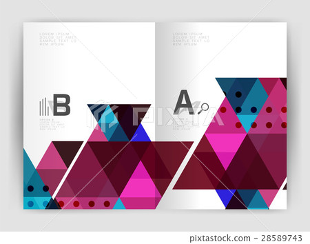 Vector triangle print template Vector triangle print template 28589743