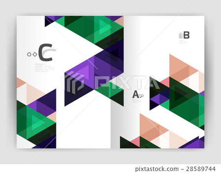 Mosaic triangle annual report template Mosaic triangle annual report template 28589744