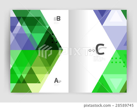 Vector triangle print template Vector triangle print template 28589745