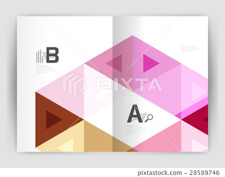 Mosaic triangle annual report template Mosaic triangle annual report template 28589746