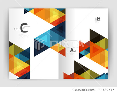 Vector triangle print template Vector triangle print template 28589747