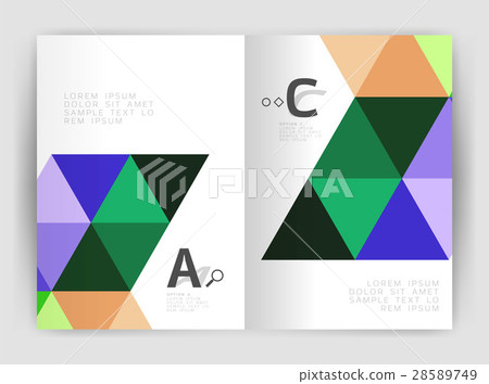 Vector triangle print template Vector triangle print template 28589749