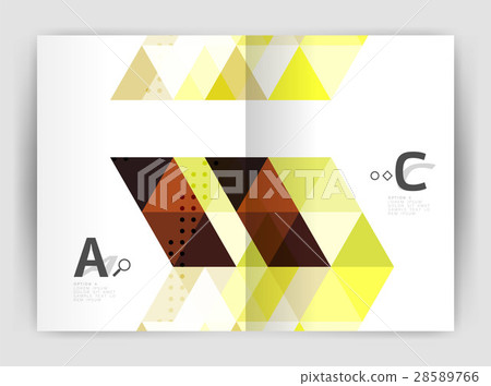 Vector triangle print template 28589766
