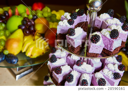 Cake buffet for a birthday party. 28590161