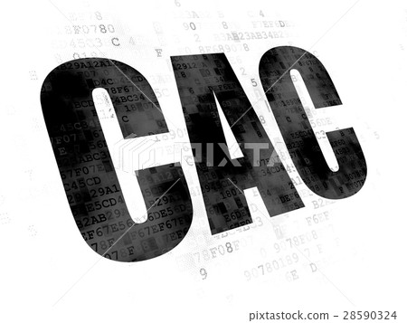Stock market indexes concept: CAC on Digital Stock market indexes concept: CAC on Digital 28590324