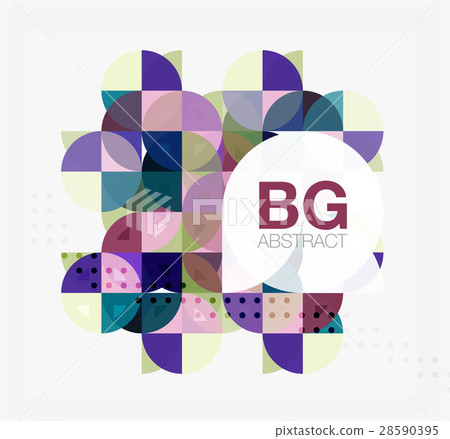 Modern geometric circle abstract background 28590395