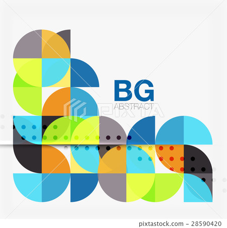 Modern geometric circle abstract background Modern geometric circle abstract background 28590420