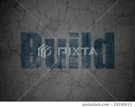 Constructing concept: Build on grunge wall Constructing concept: Build on grunge wall 28590813