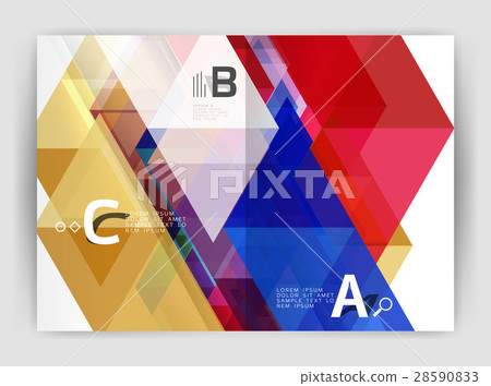 Business brochure or leaflet A4 cover template 28590833