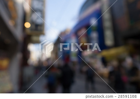 橫濱唐人街擁擠模糊材料 28591108