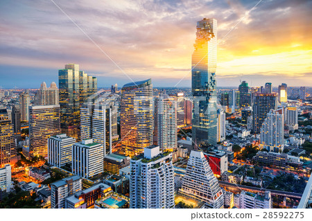 Bangkok city at sunset Bangkok city at sunset 28592275