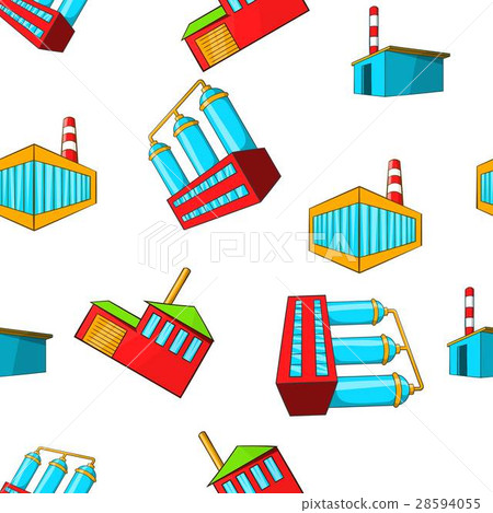 Production plant pattern, cartoon style 28594055